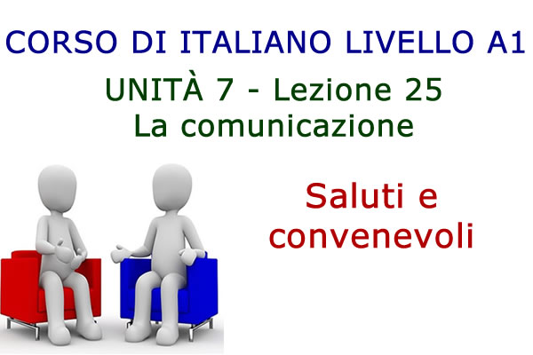 Saluti e convenevoli – Parlare in italiano – Lezione 25