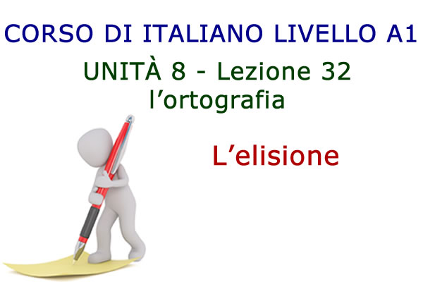 Elisione – Ortografia italiana – Lezione 32