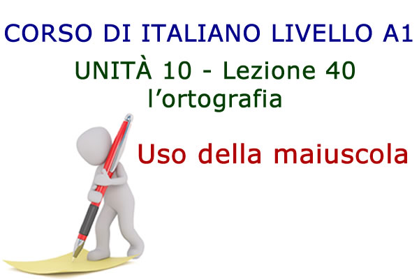 Uso della maiuscola – Ortografia italiana – Lezione 40